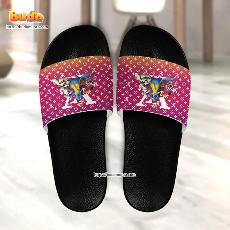 Slide sandals rio character movie and louis vuitton gift unique slide sandals for man woman and kid